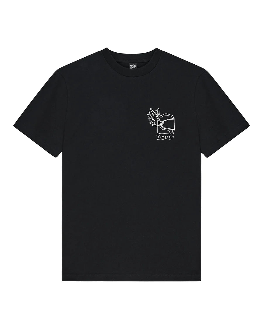 Camiseta Deus Ex Machina Harajuku Helmet Preta