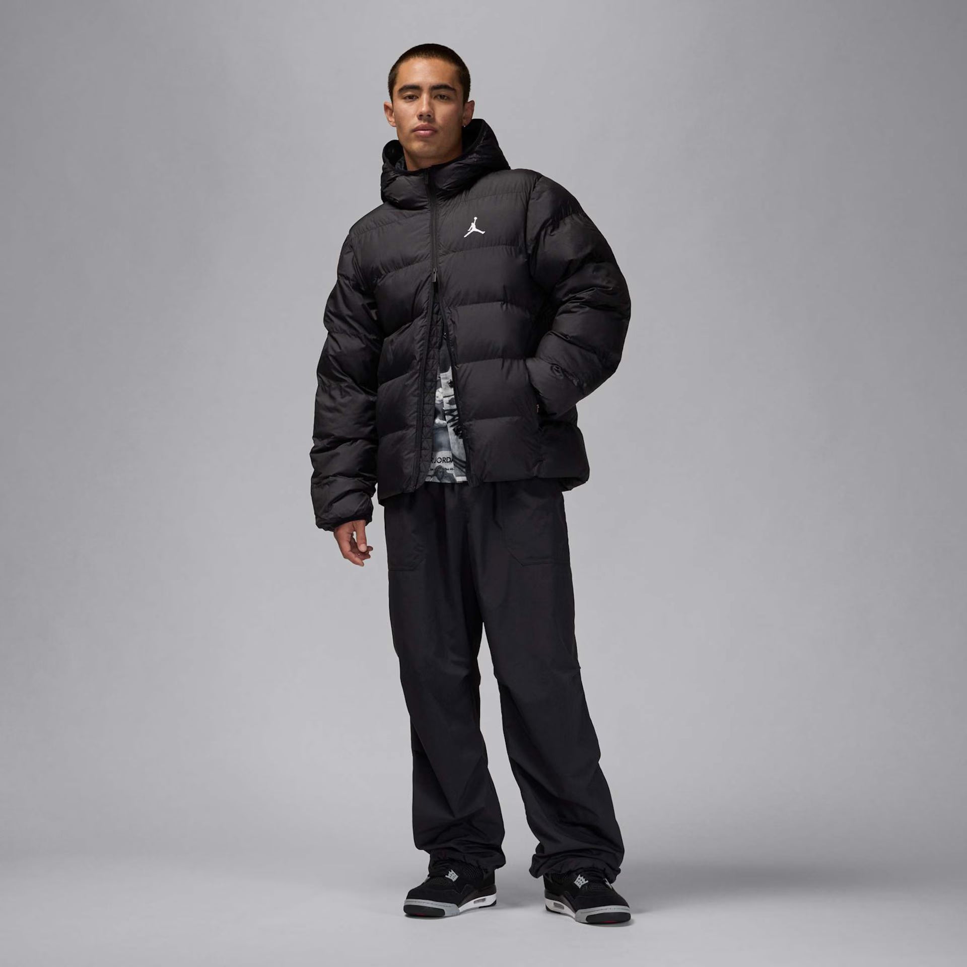 Jaqueta Jordan Brooklyn Puffer Preto