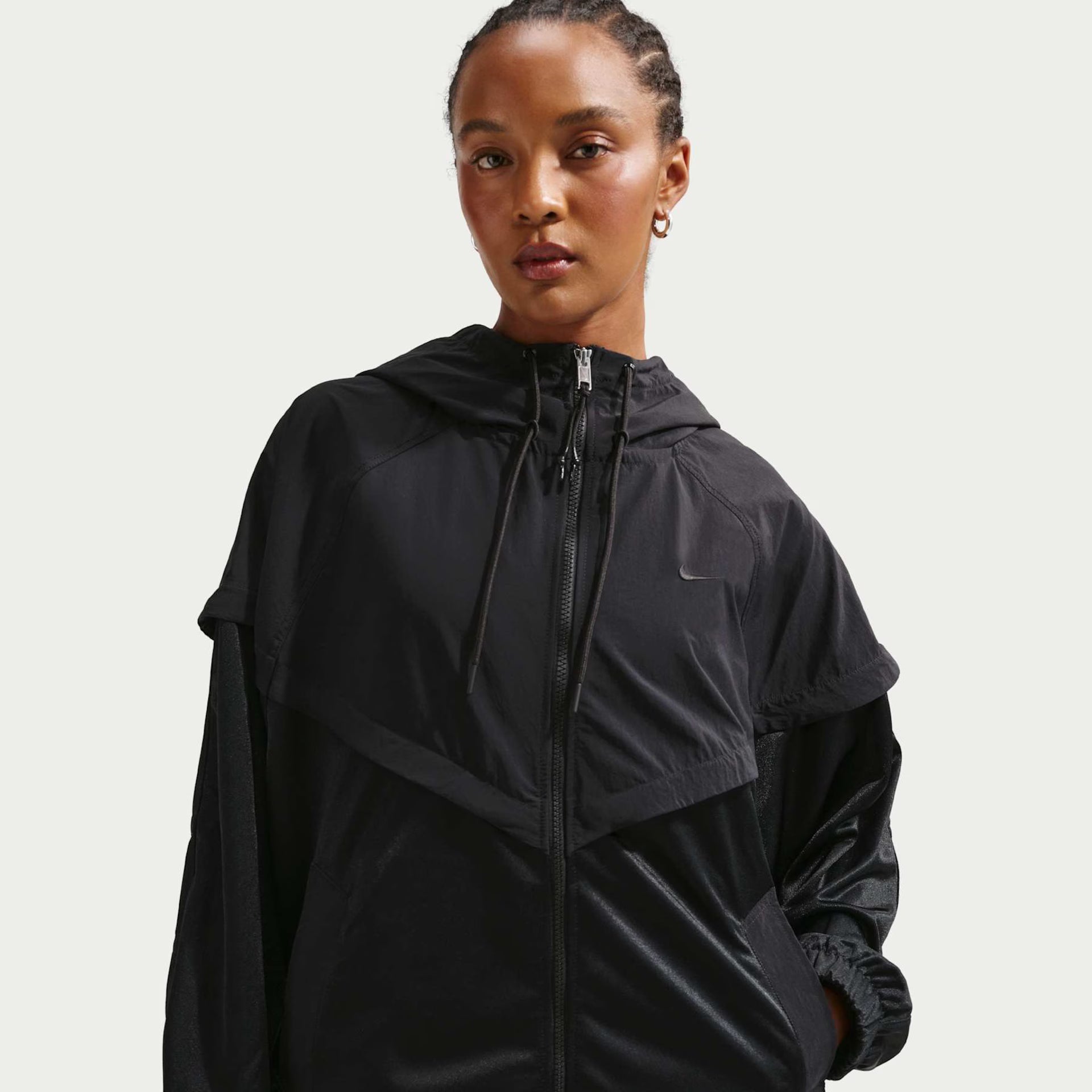 Jaqueta Nike Sportswear Oversized Windrunner Preto