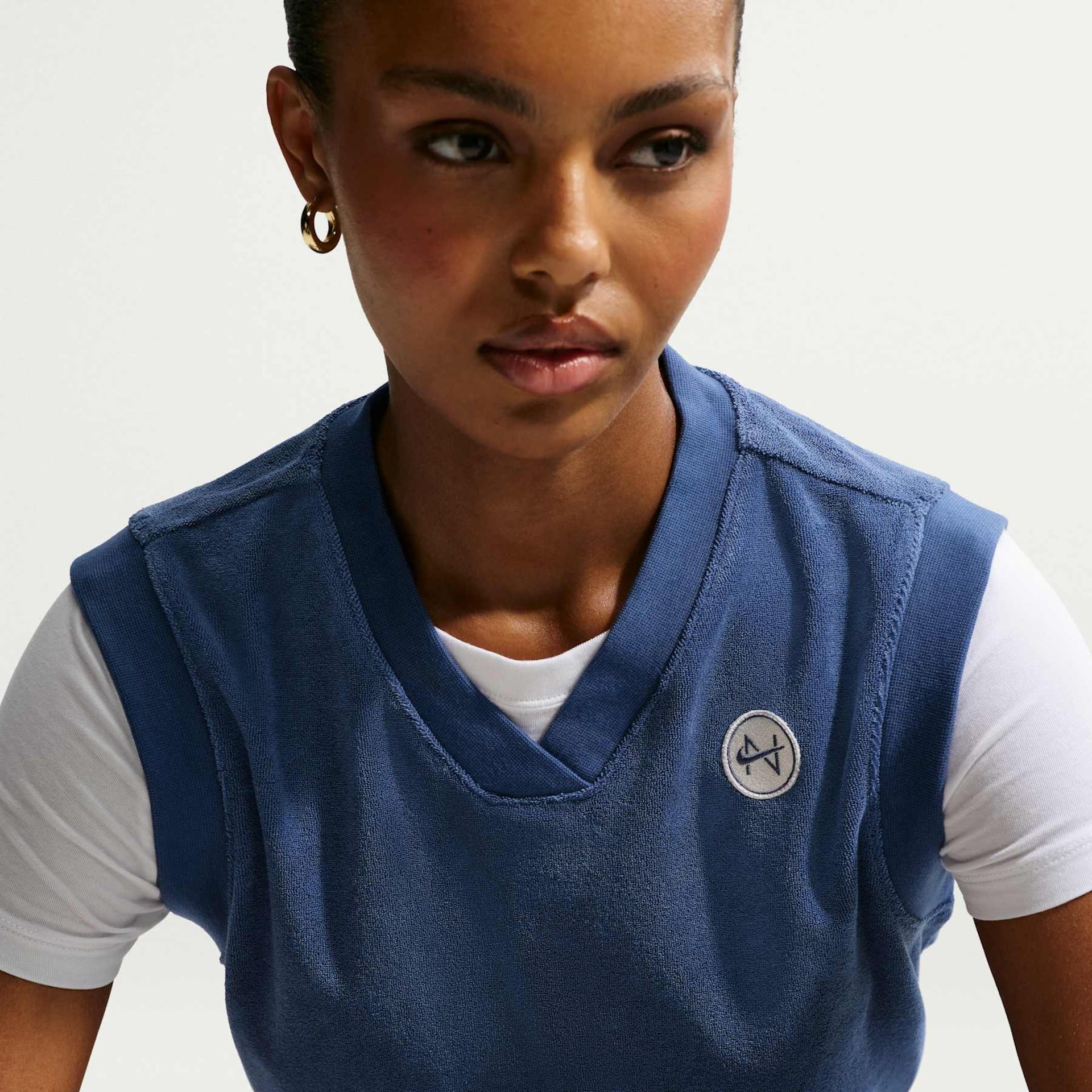 Colete Nike Sportswear Chill Terry Azul
