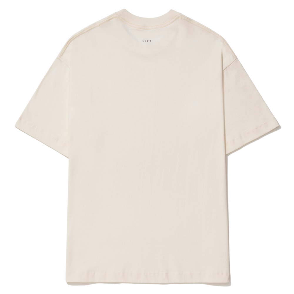 Camiseta Regular Piet Stamped Logo Branco