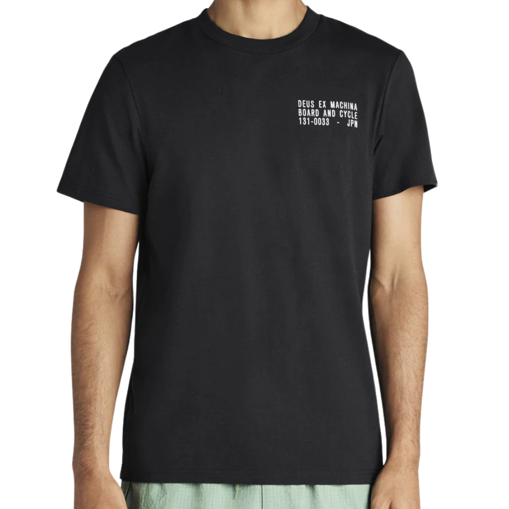 Camiseta Regular Fit Deus Ex Machina Recoil Preta