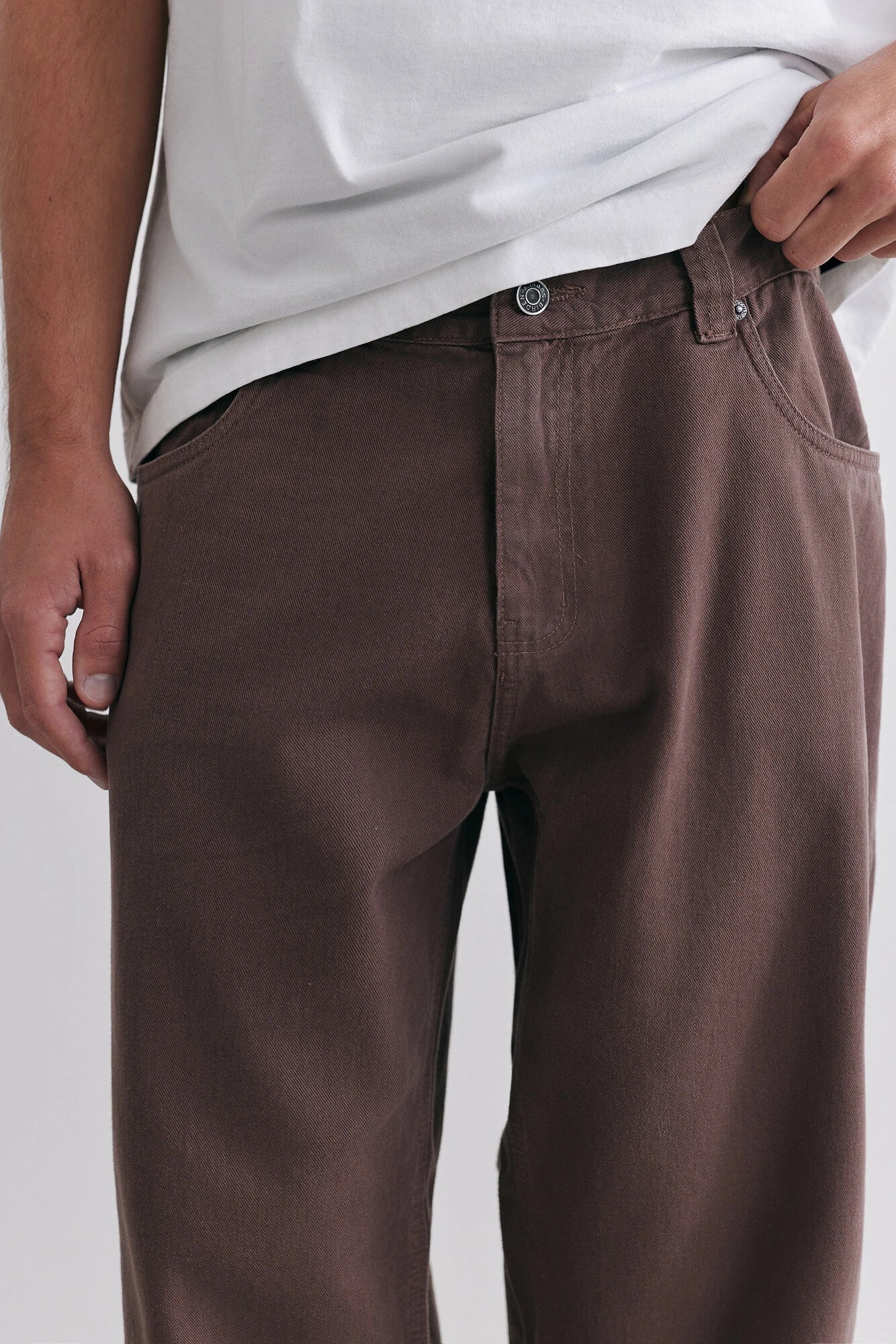 Calça Birden Essential Stoned Marrom