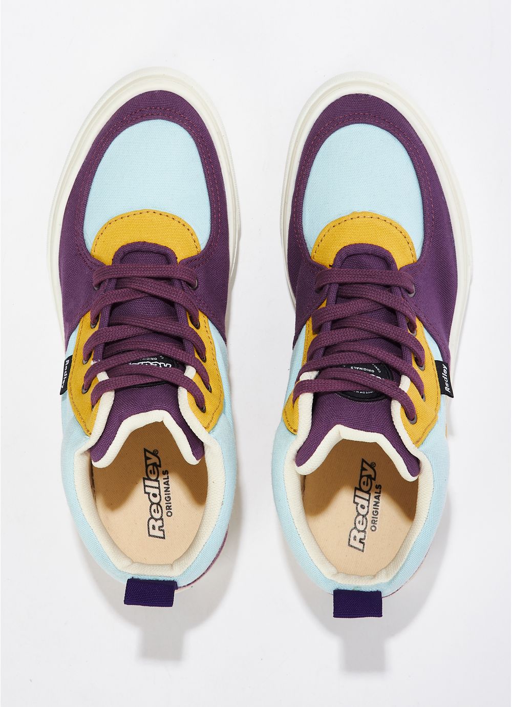 Tênis Redley Studio Multicolor Roxo e Mostarda