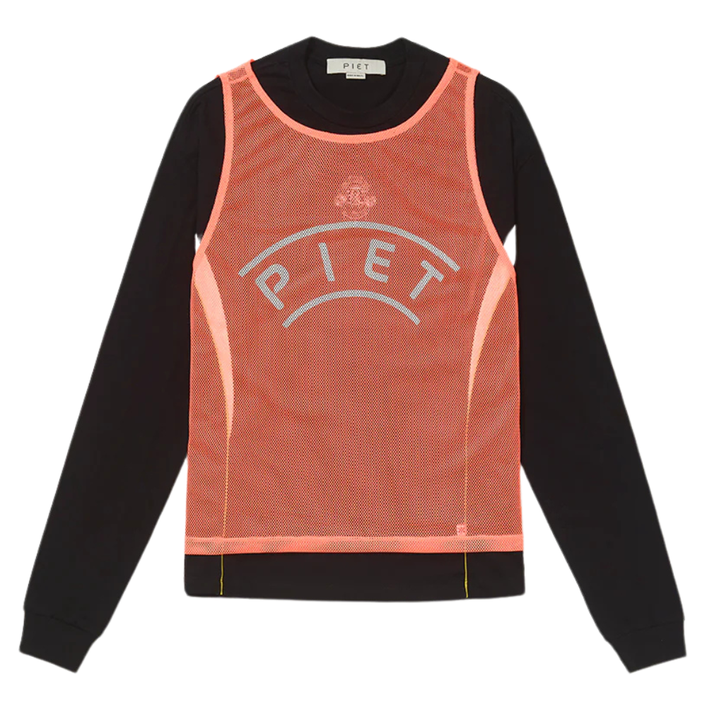 Camiseta Manga Longa Piet Vest Preta