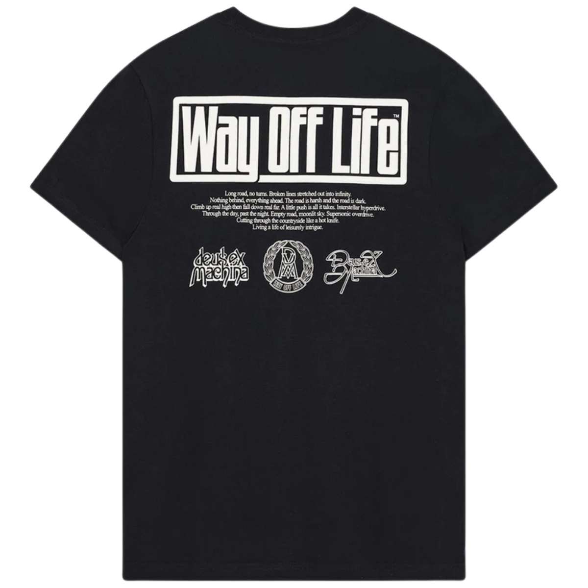 Camiseta Deus Ex Machina Hyperdrive Preta