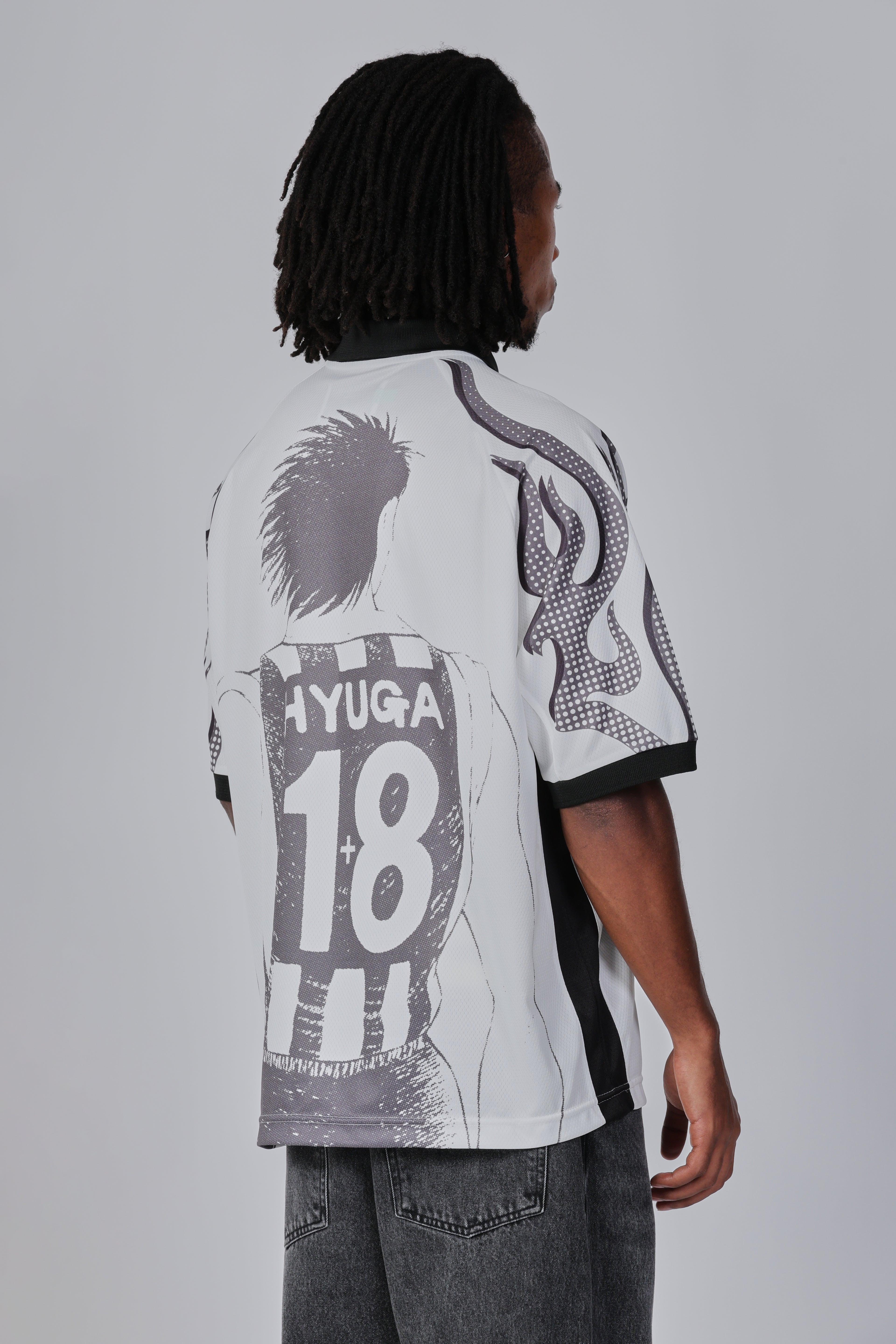 Camiseta Polo The Saint Hyuga Soccer Jersey Branca