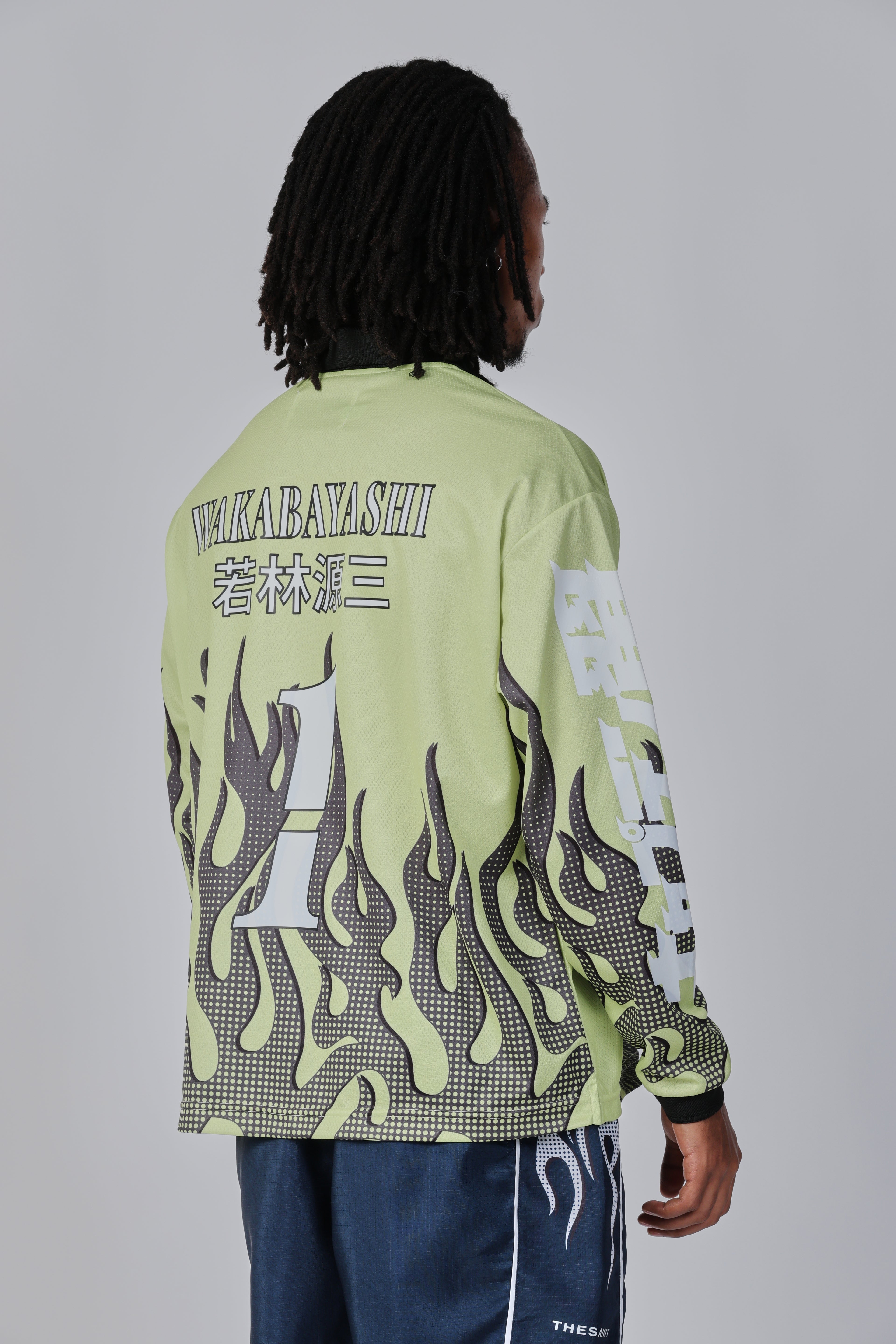 Polo Manga Longa The Saint Wakabayashi Keeper Jersey Verde