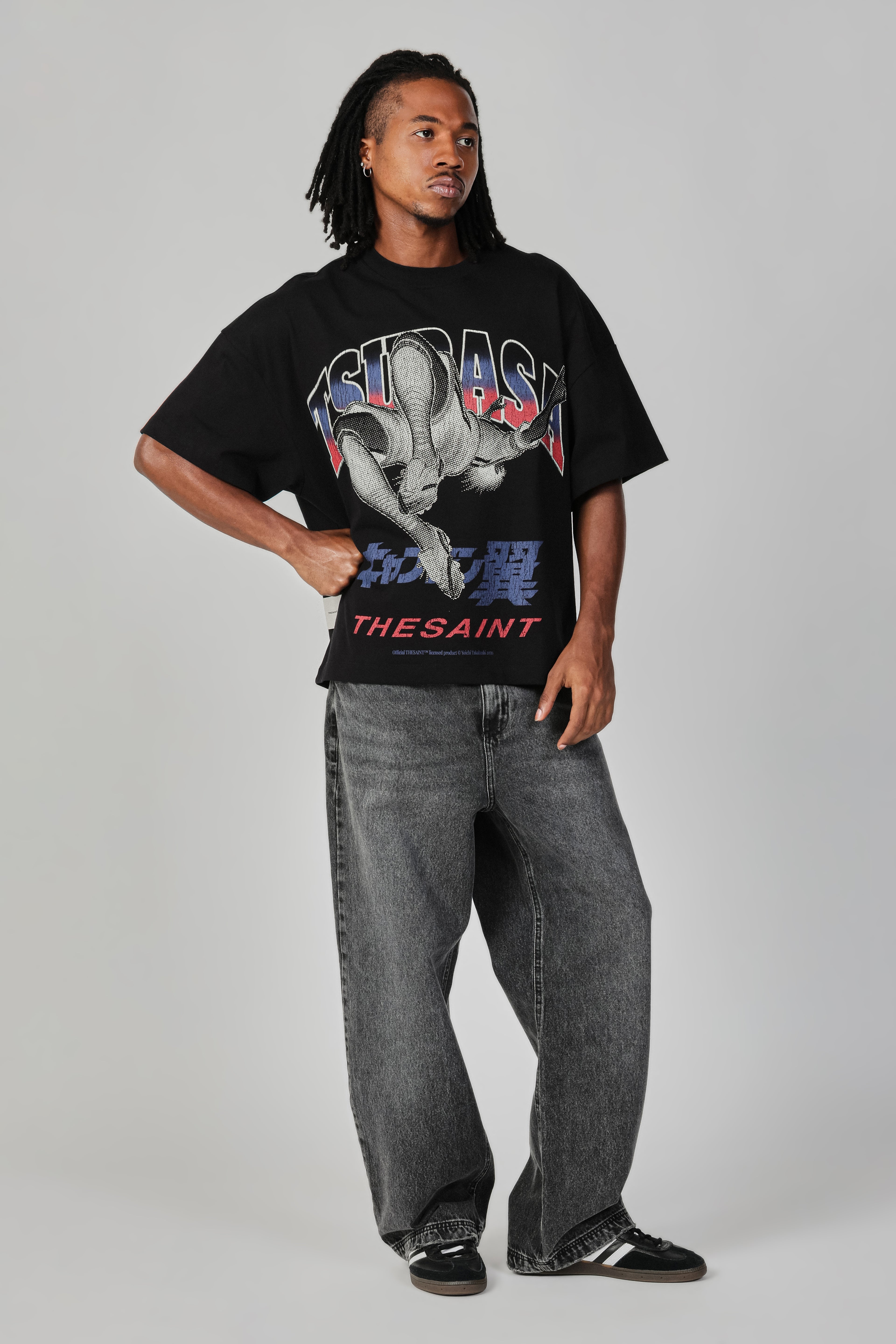 Camiseta The Saint Big Overhead Kick Preta