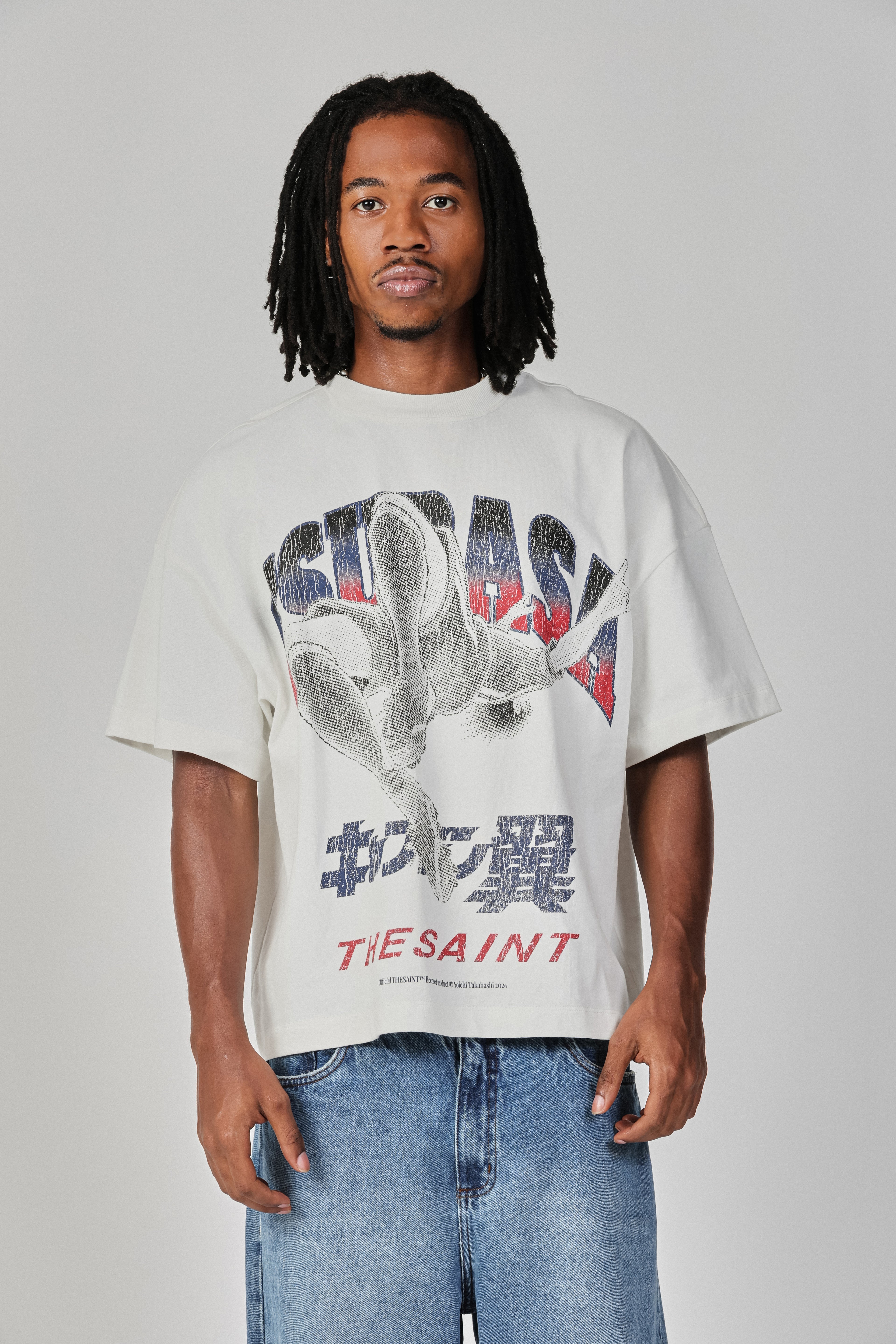 Camiseta The Saint Big Overhead Kick Tsubasa Branca