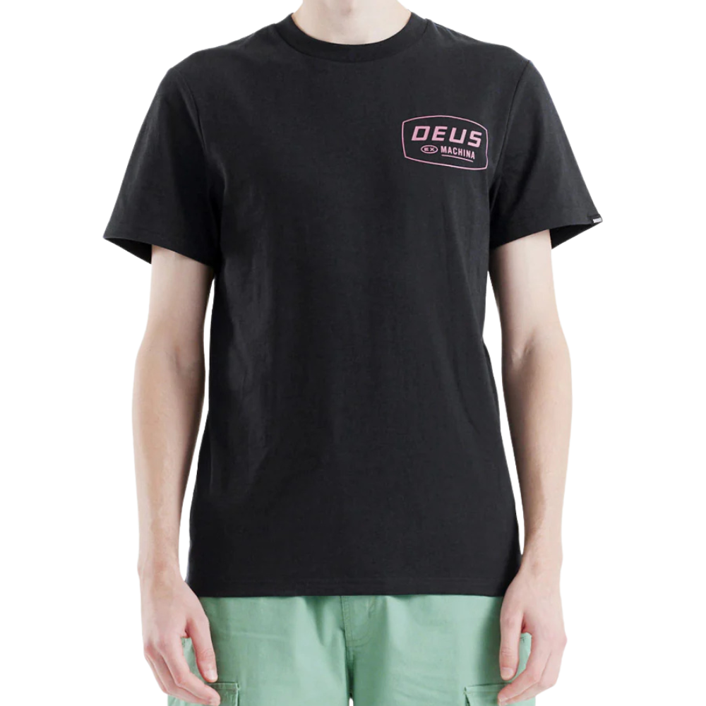 Camiseta Regular Fit Deus Ex Machina Expo Preta