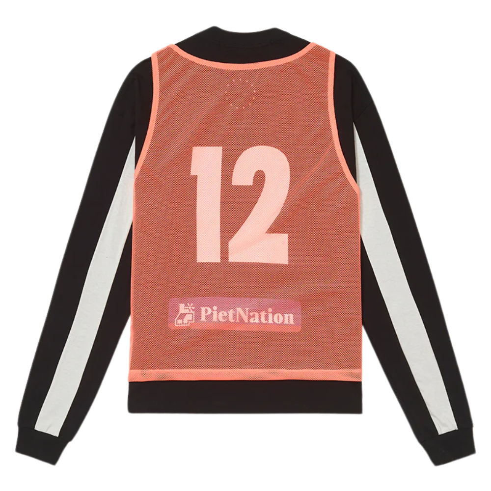 Camiseta Manga Longa Piet Vest Preta