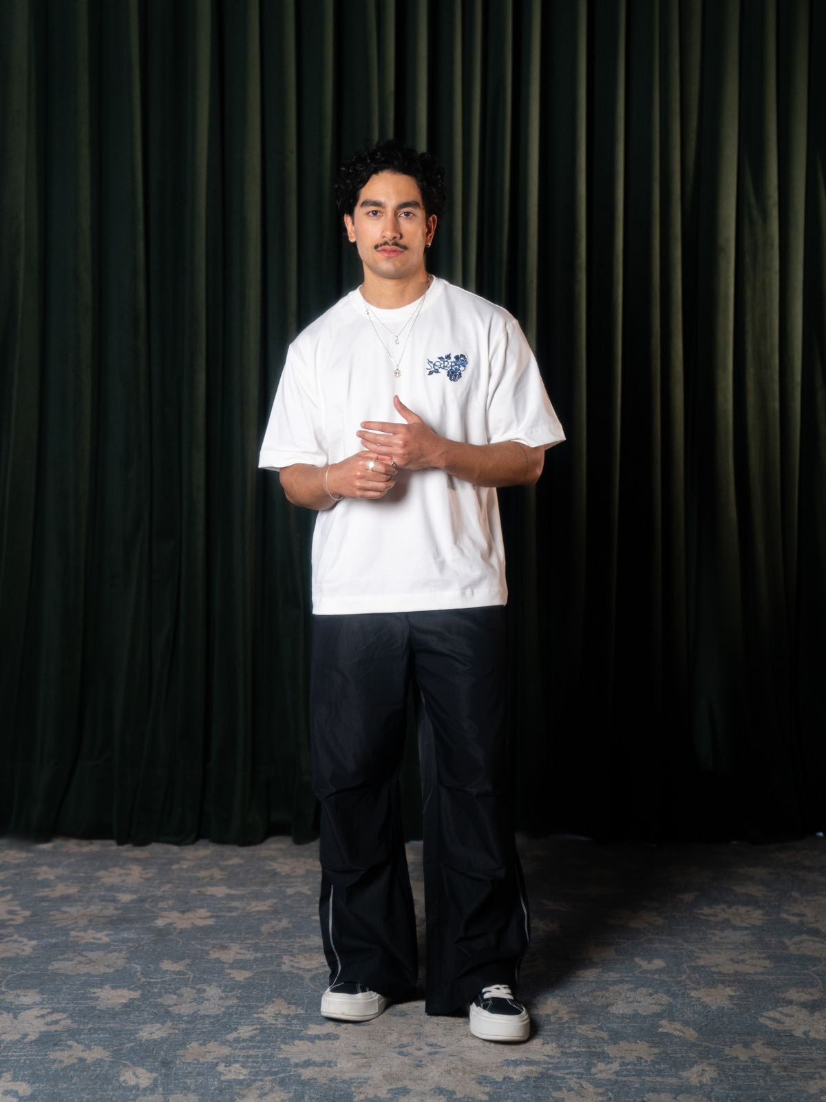 Camiseta Oversized Flores de Casa