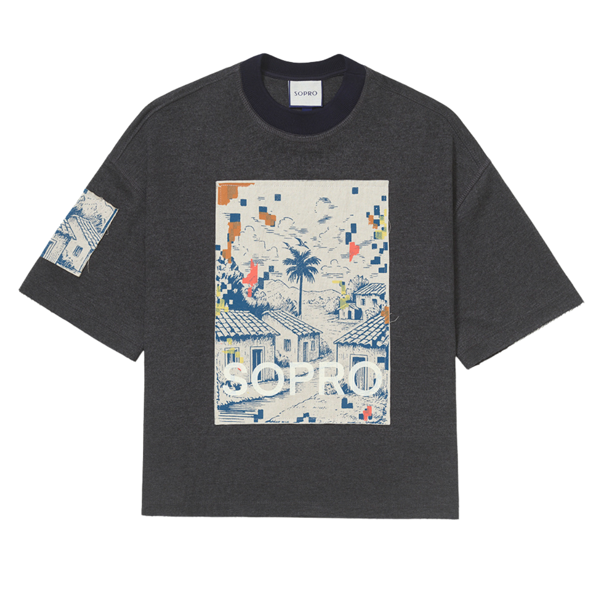 Camiseta Boxy Sopro Casitas