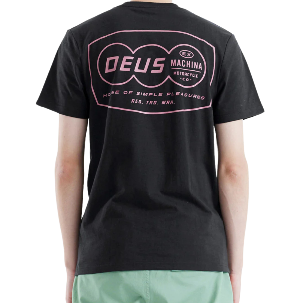 Camiseta Regular Fit Deus Ex Machina Expo Preta