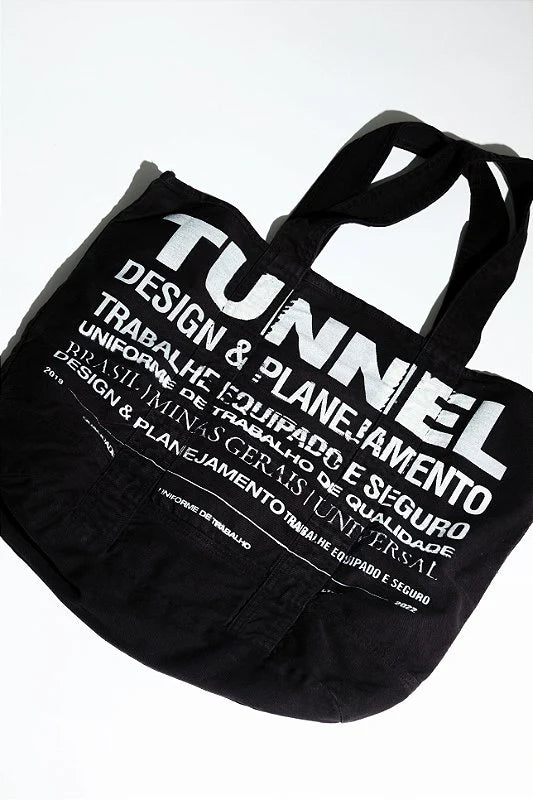 Bolsa Sarja Tunnel Marmorizada Preta