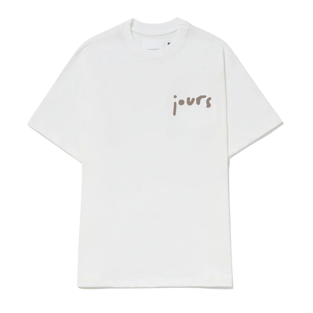 Camiseta Oversized Jours De Pluie Merci Branca