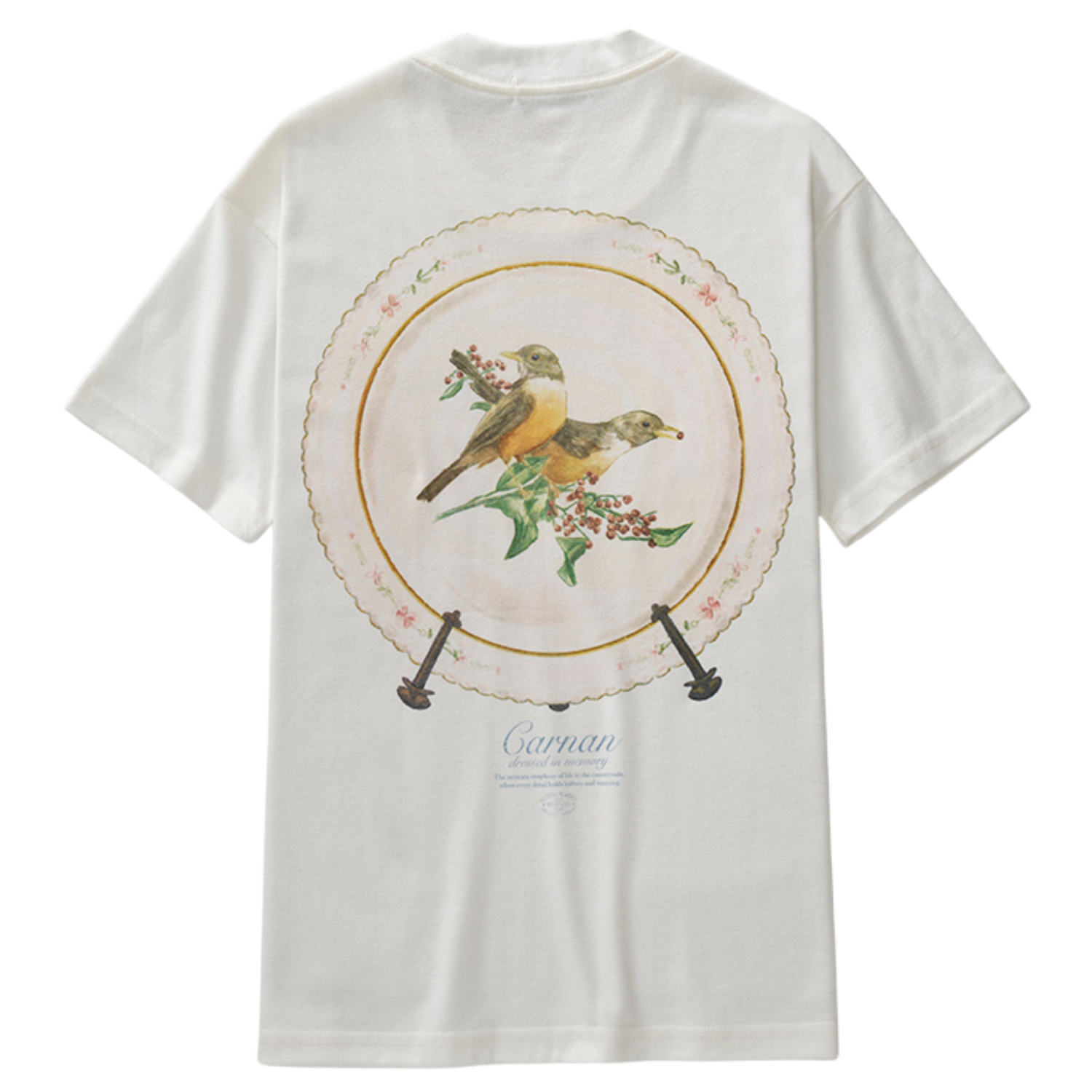 Camiseta Carnan Porcelain Plate Off White