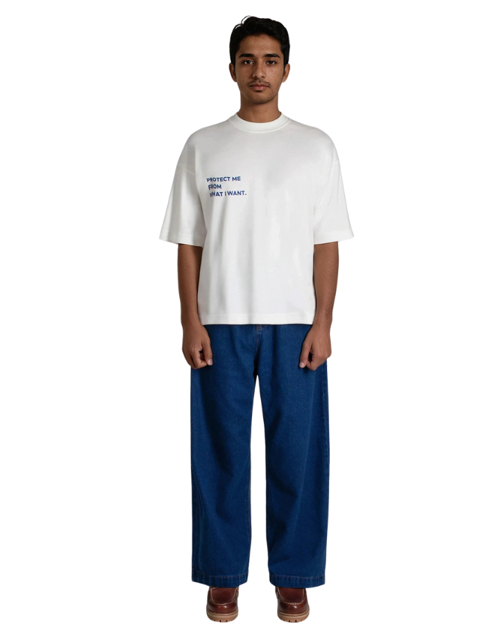 Camiseta Boxy Saint Studio Supima Protect Me