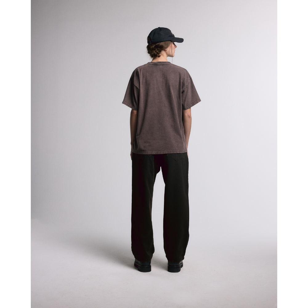 Camiseta Boxy Carnan Marrom Estonado