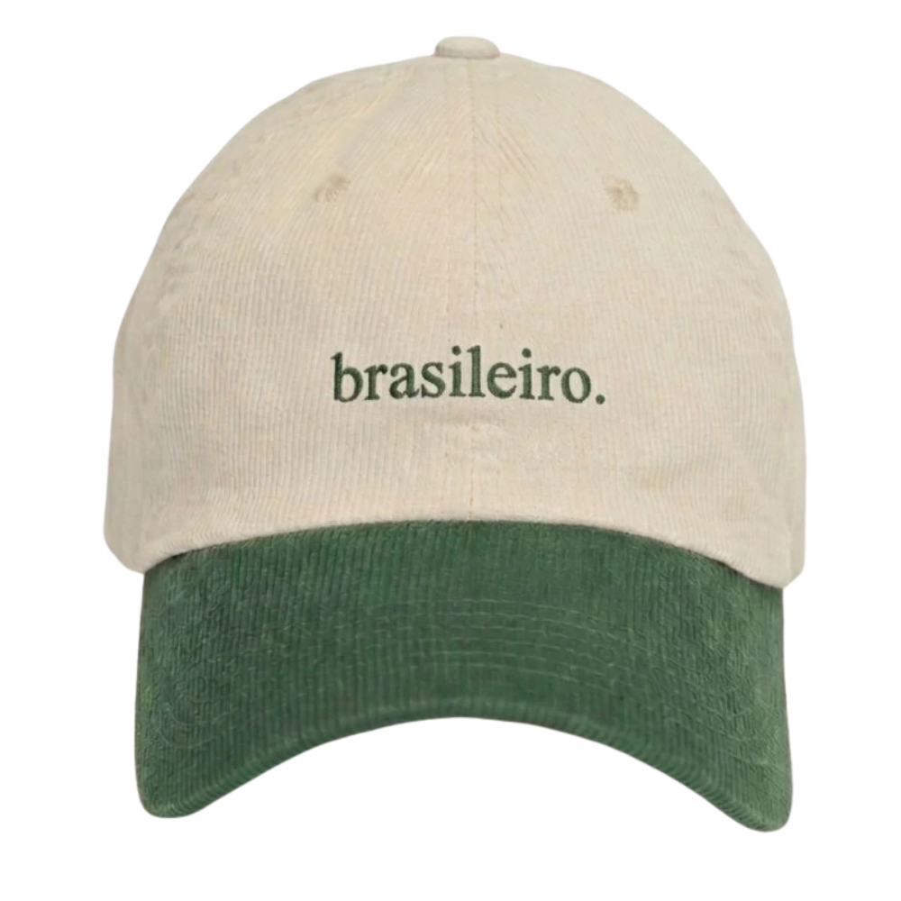 Boné Bossa Brasileiro Cotele Verde e Branco