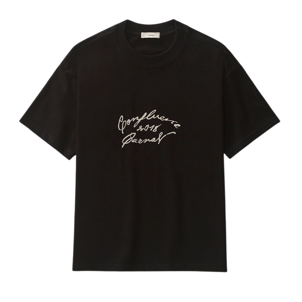 Camiseta Carnan Confluence Boxy Preta