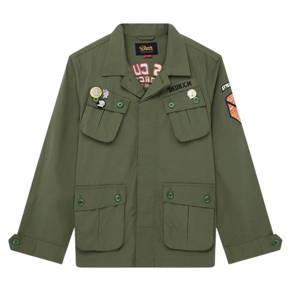 Camisa Deus Overshirt Power Verde Militar