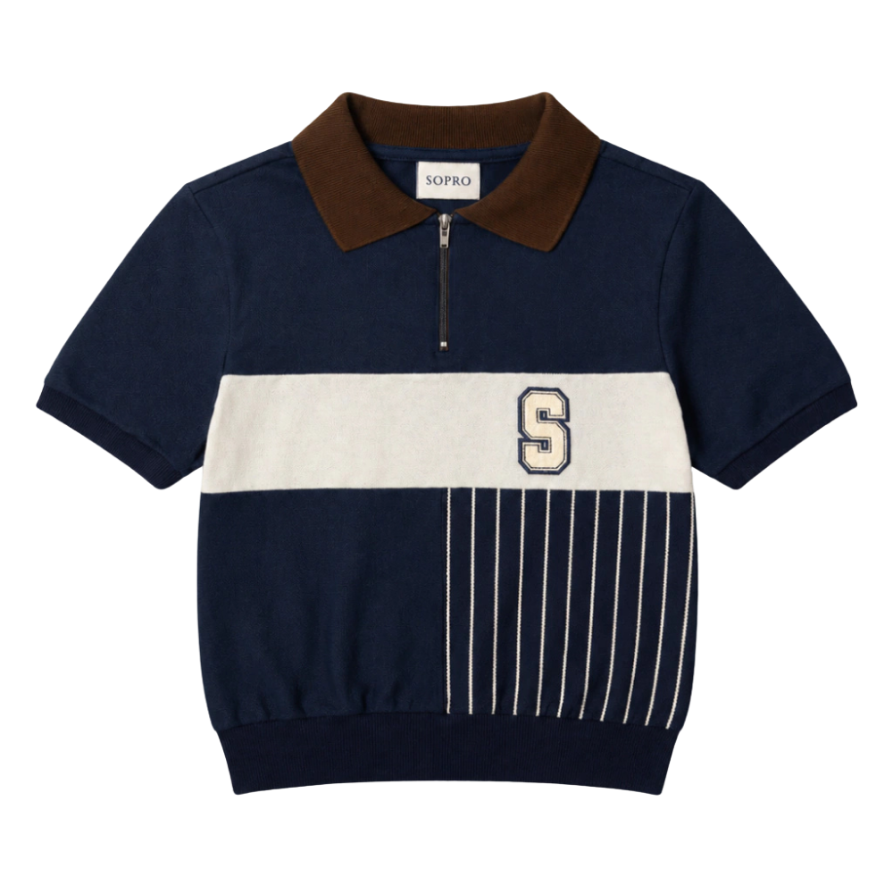 Camiseta Polo Sopro Cropped Chamada Geral