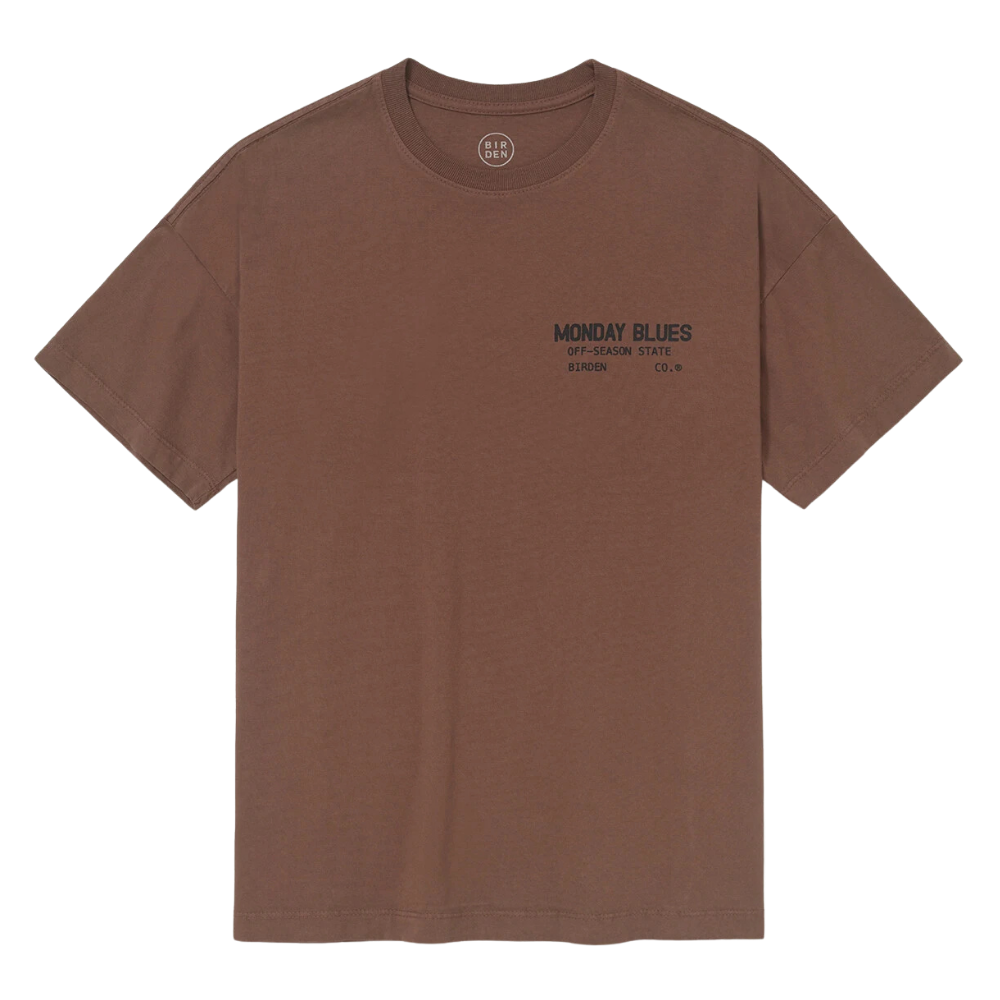 Camiseta Birden Boxy Monday Blues Marrom