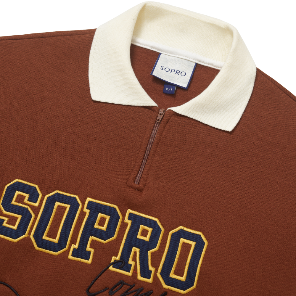 Moletom Polo Sopro Jogada Clássica Marrom