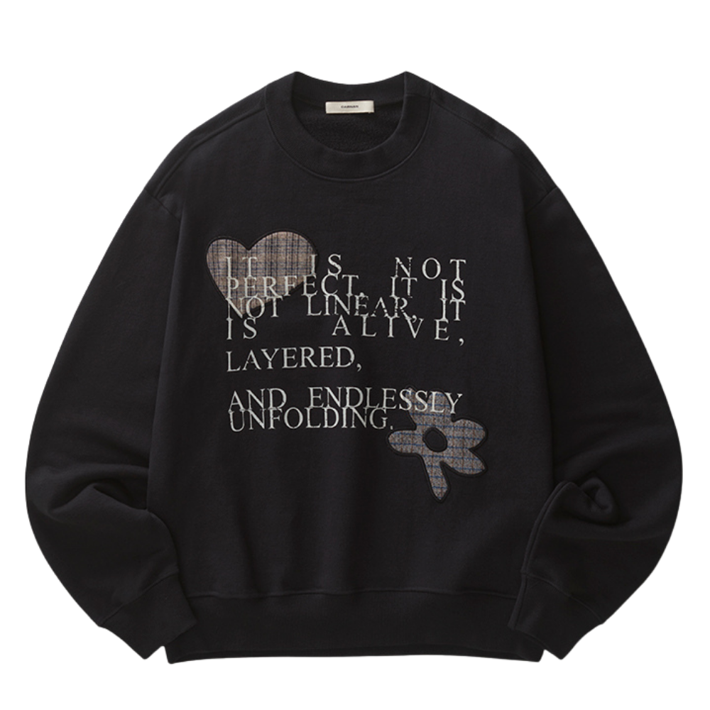 Moletom Carnan Washed Crewneck Preto