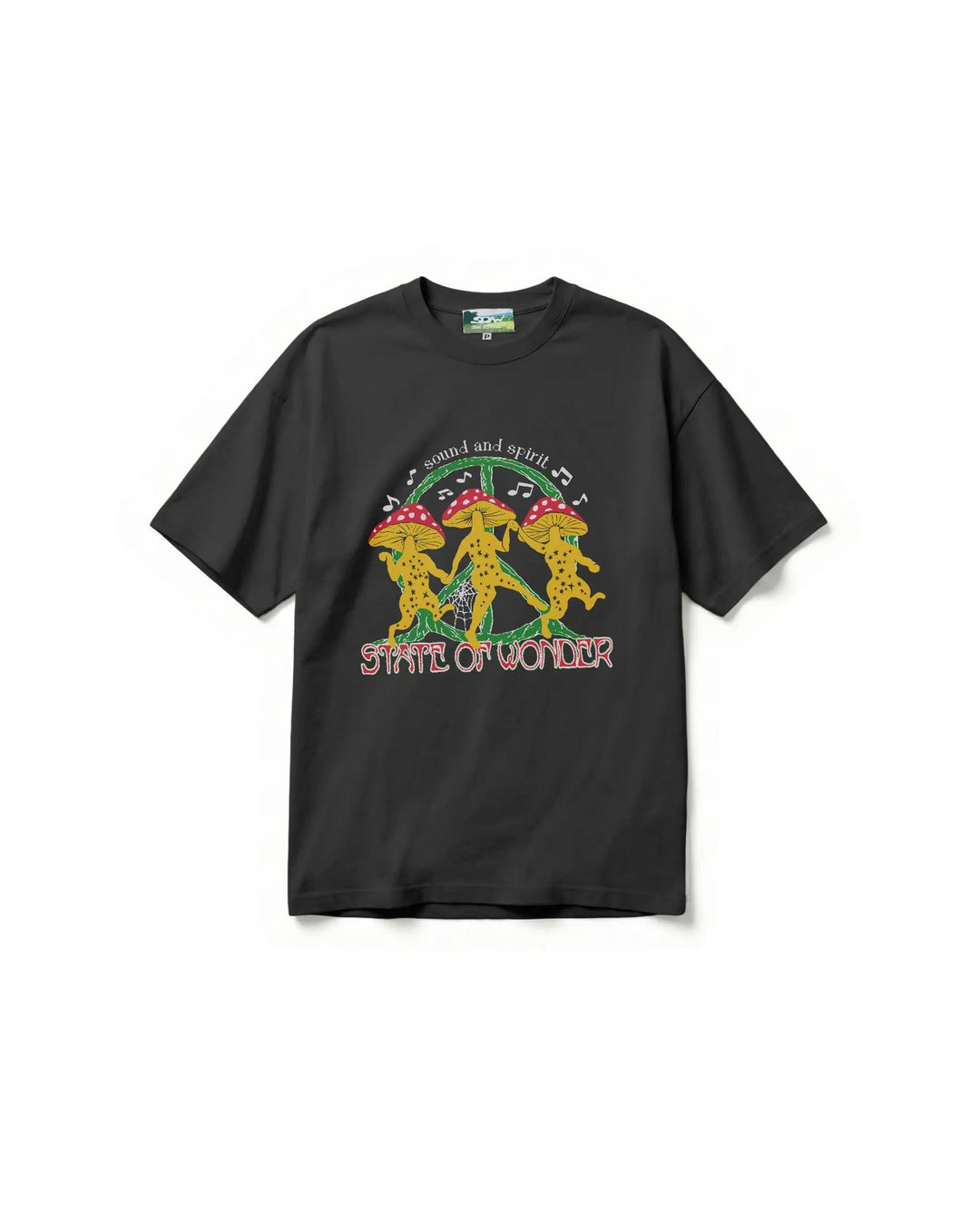Camiseta Sow Mushroom Preta