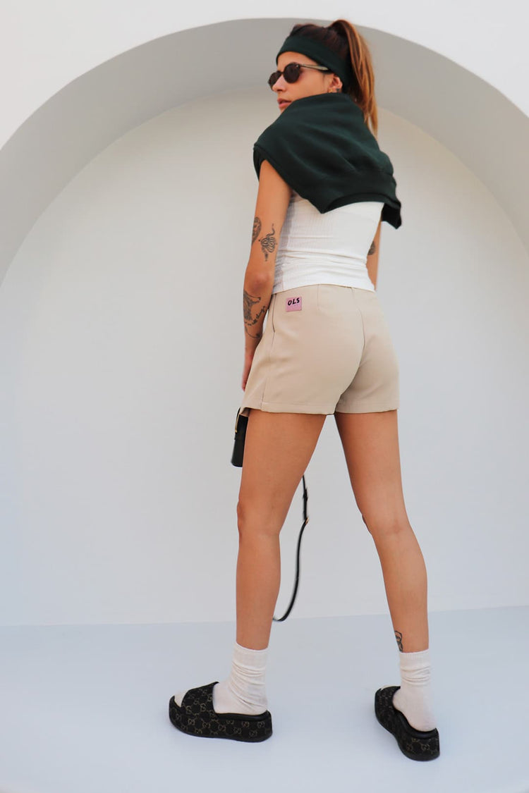 Saia Shorts Wake Up Alfaiataria Sand