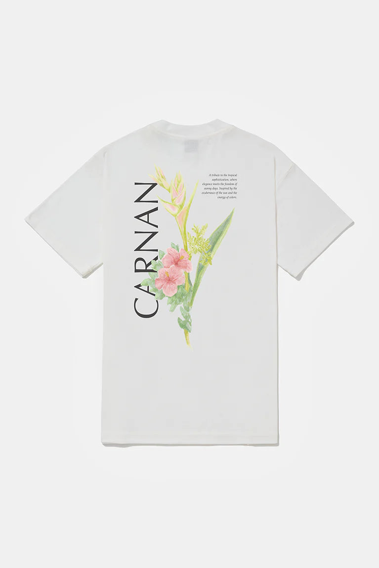 Camiseta Carnan Flower Heavy Branca