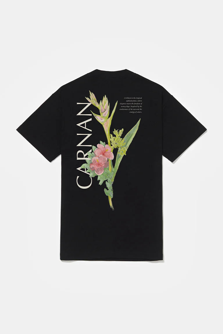 Camiseta Carnan Flower Heavy Preta