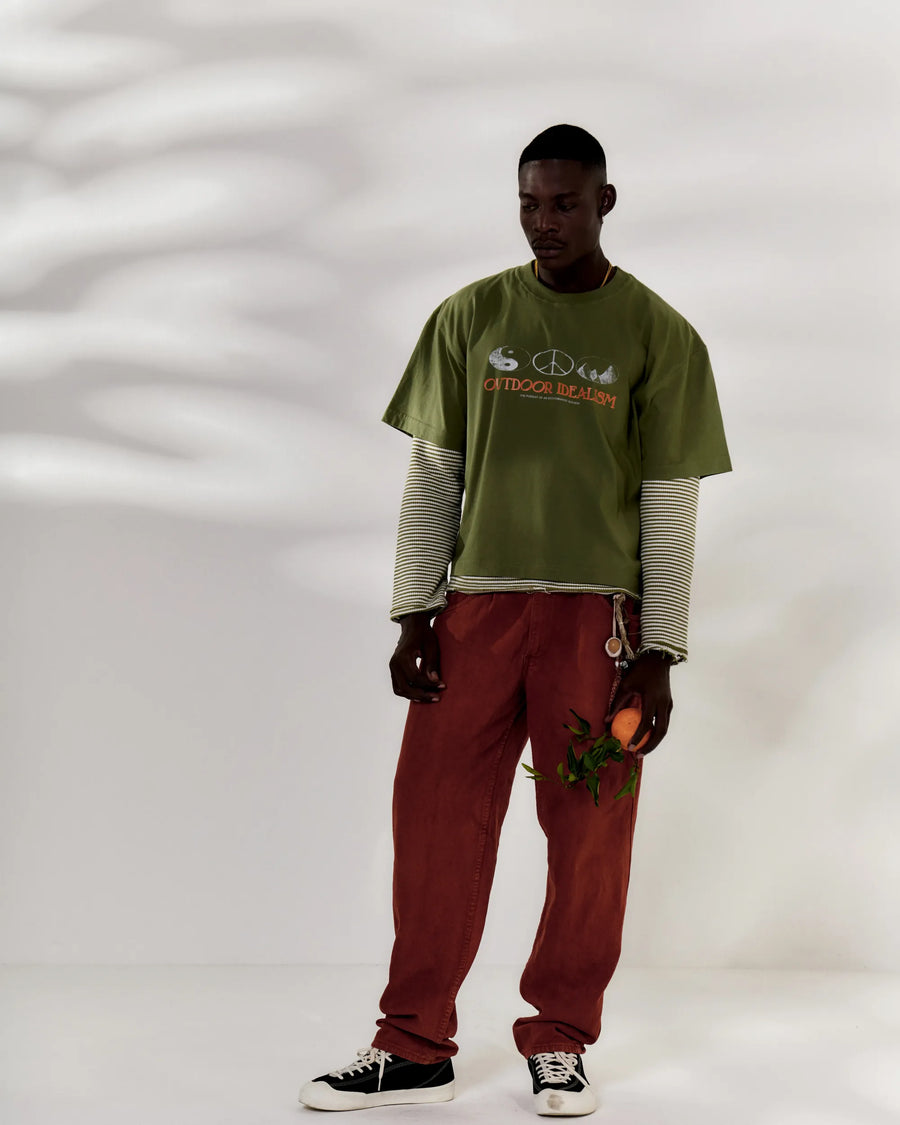 Camiseta Sow Boxy Outdoor Idealism Verde