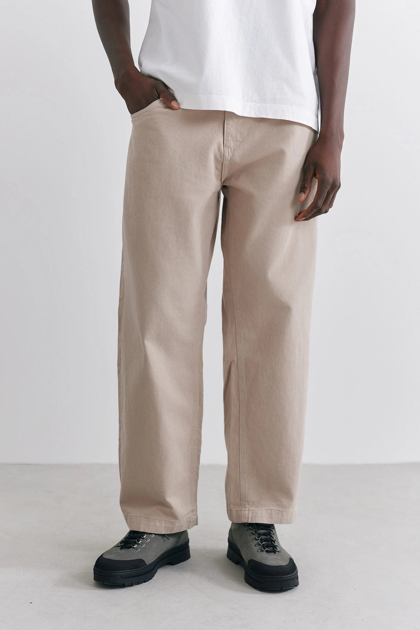 Calça Birden Essential Stoned Bege