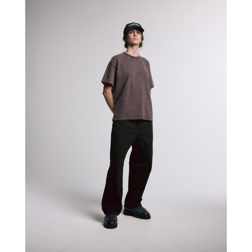 Camiseta Boxy Carnan Marrom Estonado