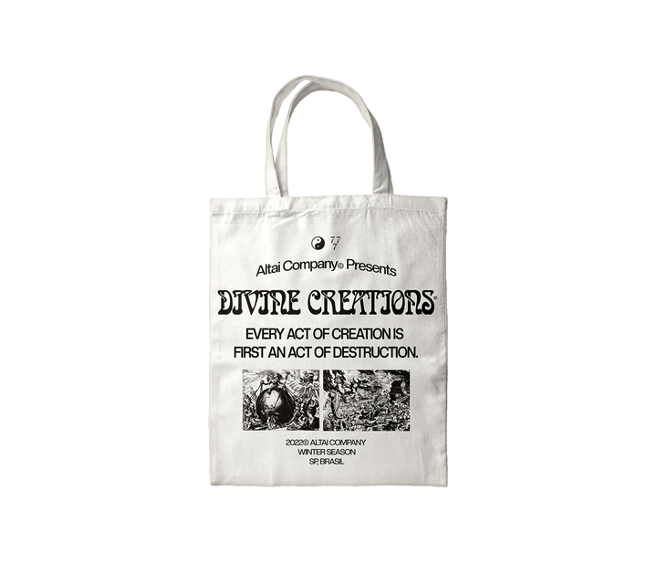 Bolsa Tote Bag Off White Divine Altai