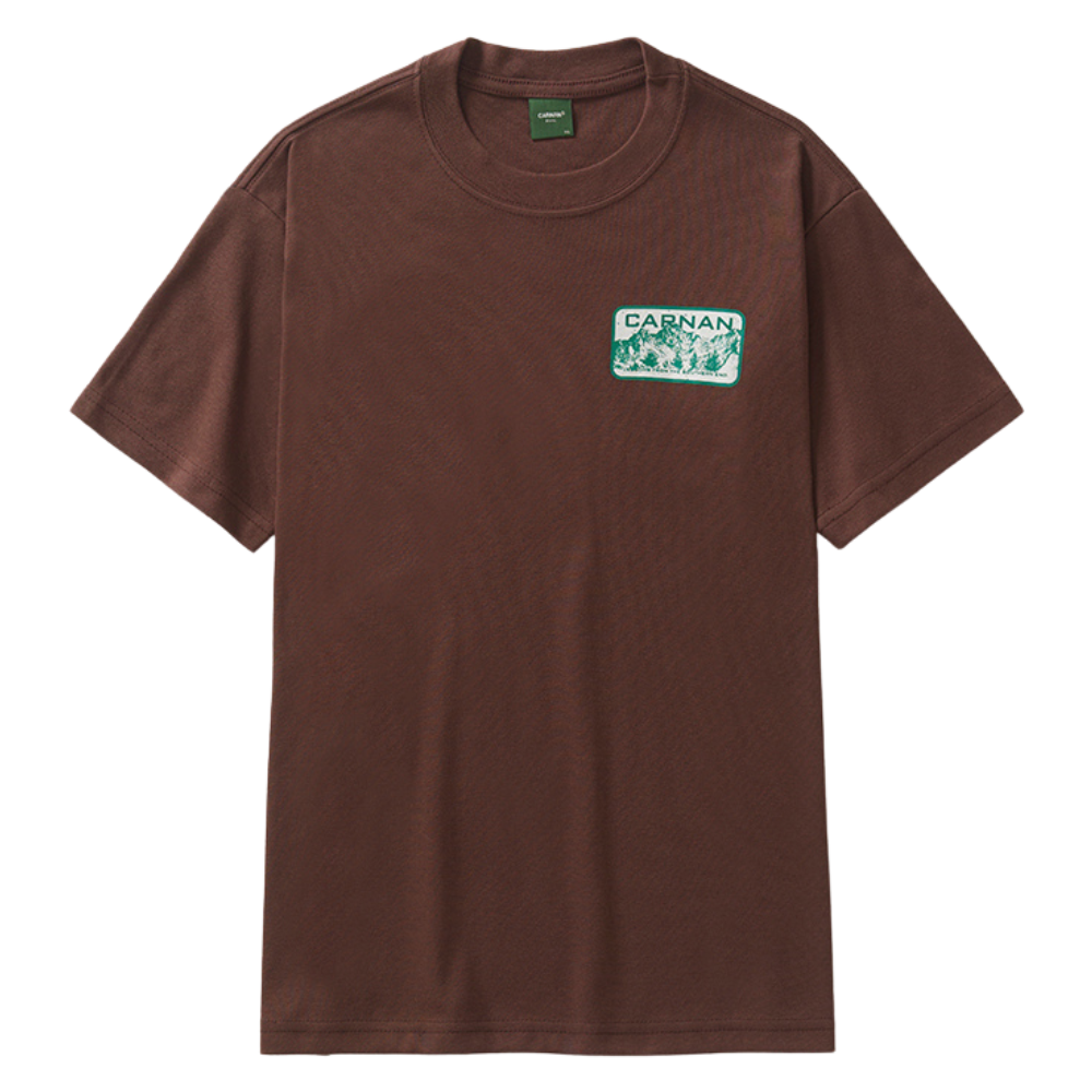 Camiseta Heavy Carnan Mountain Marrom