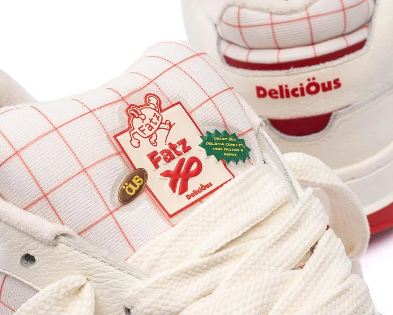 Tênis Souza Ous x Fatz Off Branco e Vermelho