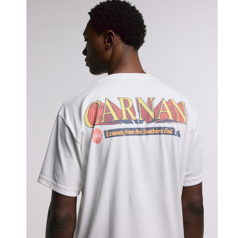 Camiseta Heavy Carnan Lettering Off White