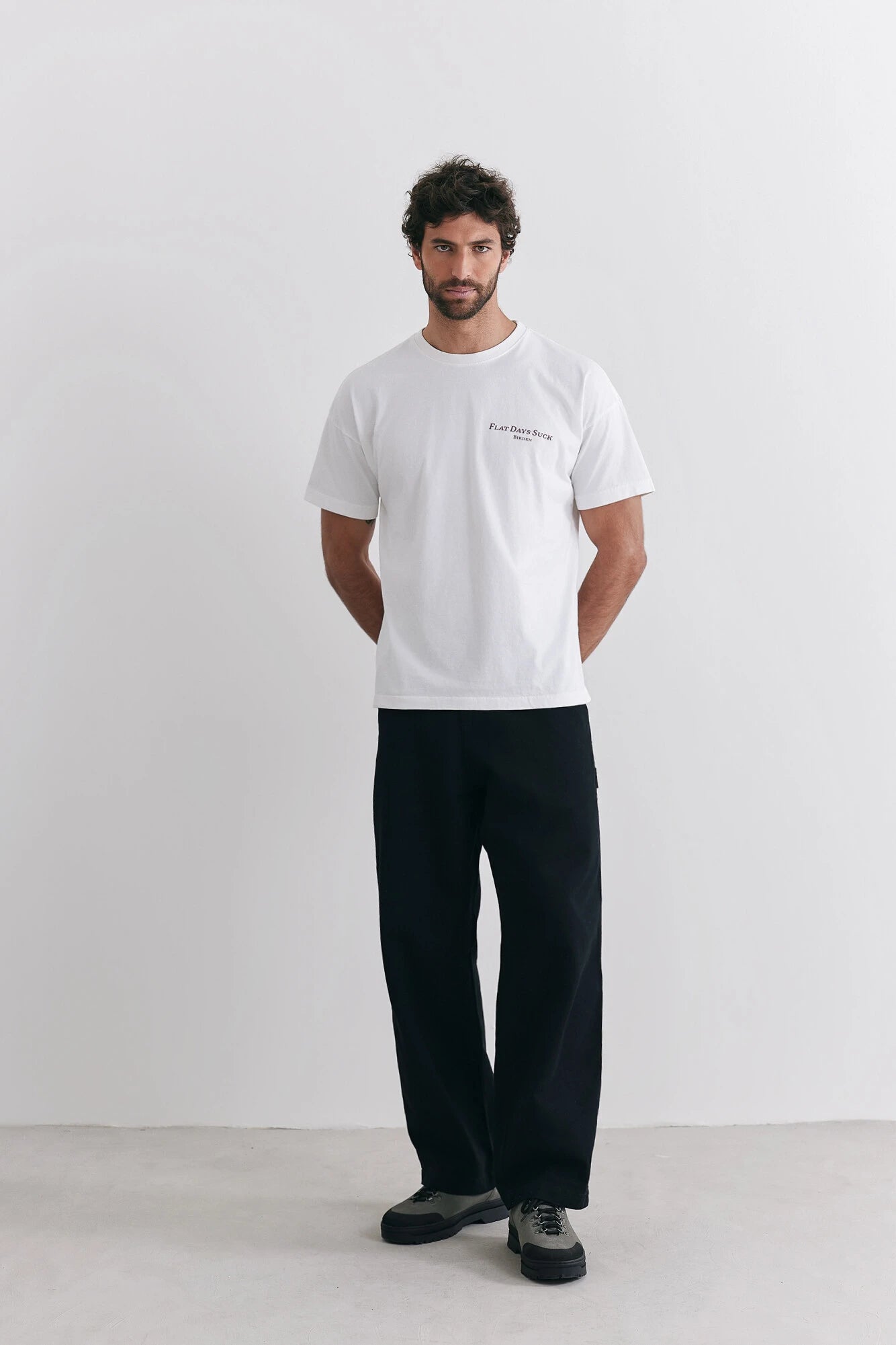 Camiseta Birden Boxy Flat Days Branca
