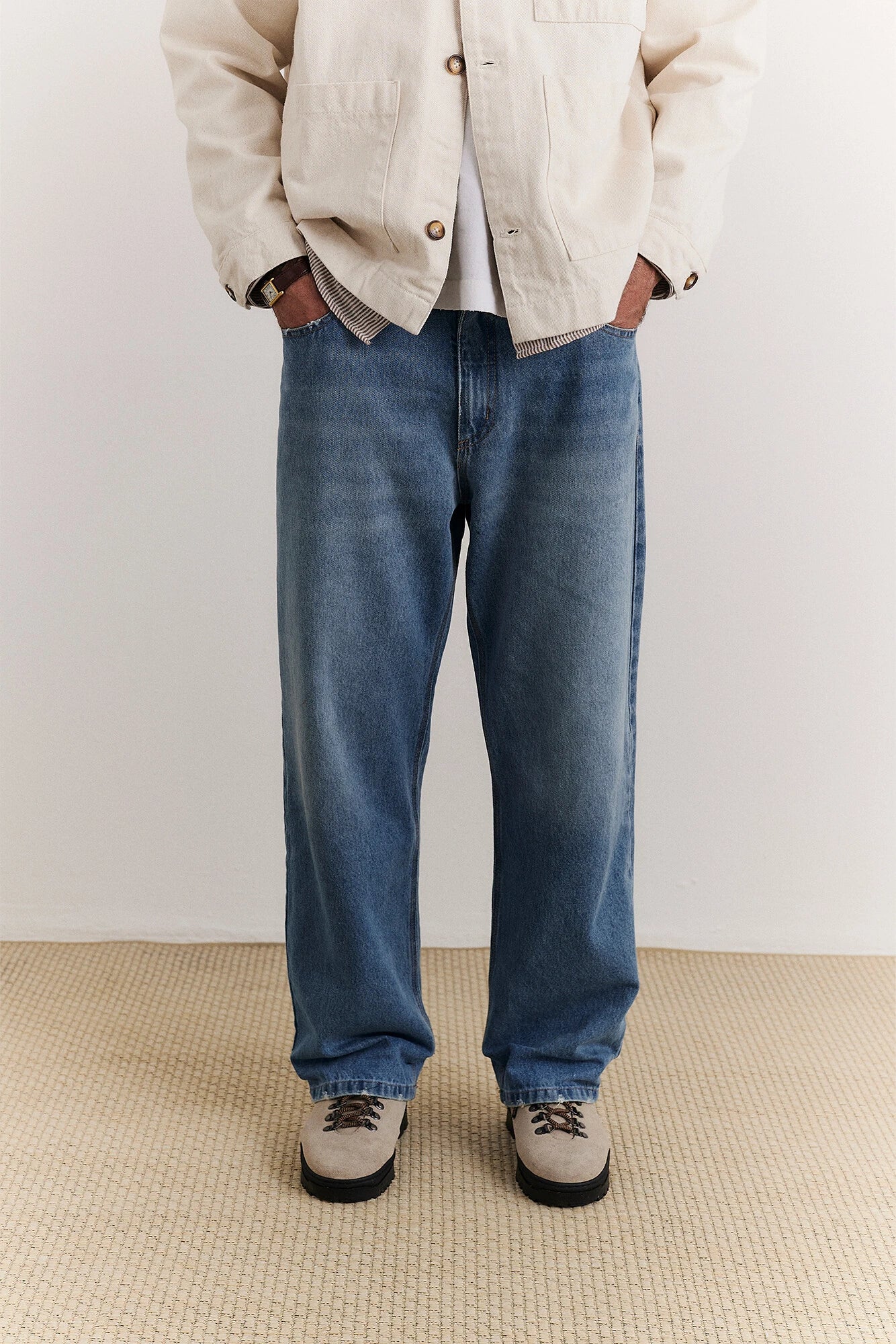 Calça Jeans Birden Wide Fades Azul