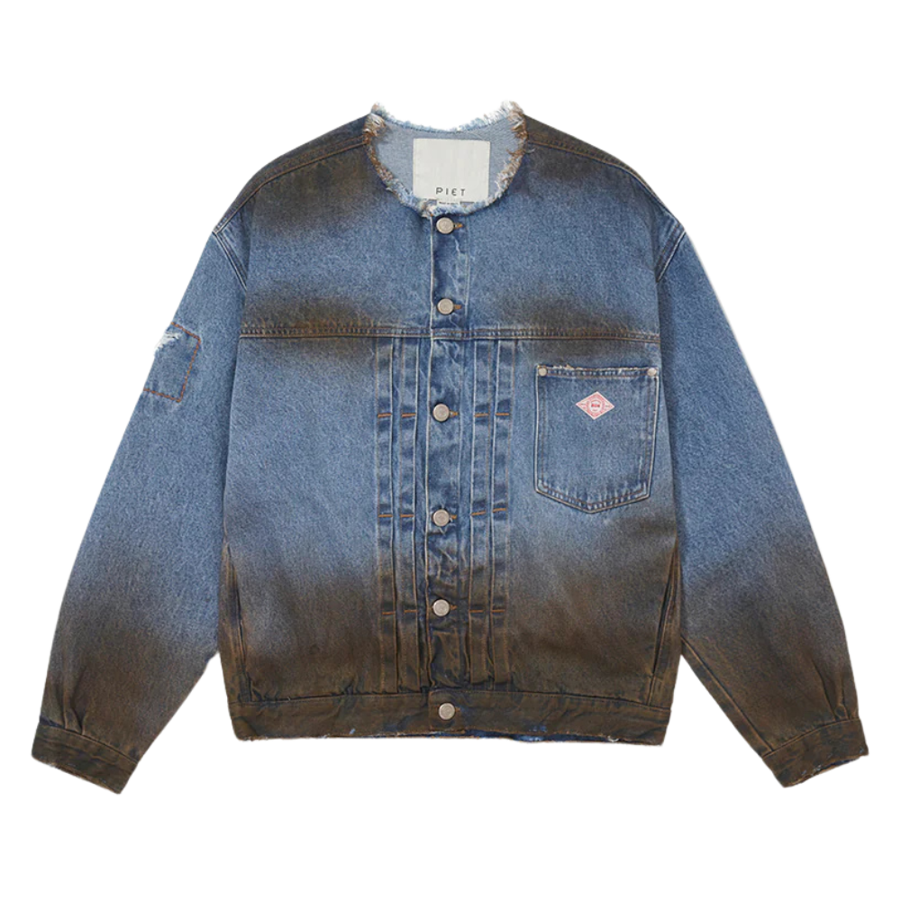 Jaqueta Jeans Piet Denim Dirt Azul
