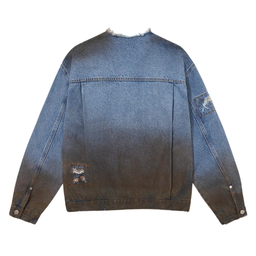Jaqueta Jeans Piet Denim Dirt Azul