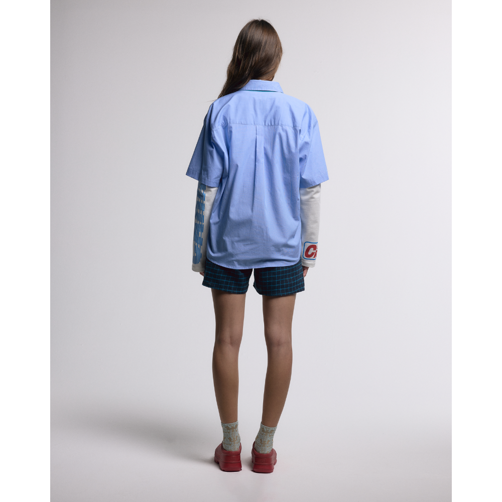 Camisa Manga Curta Carnan Azul