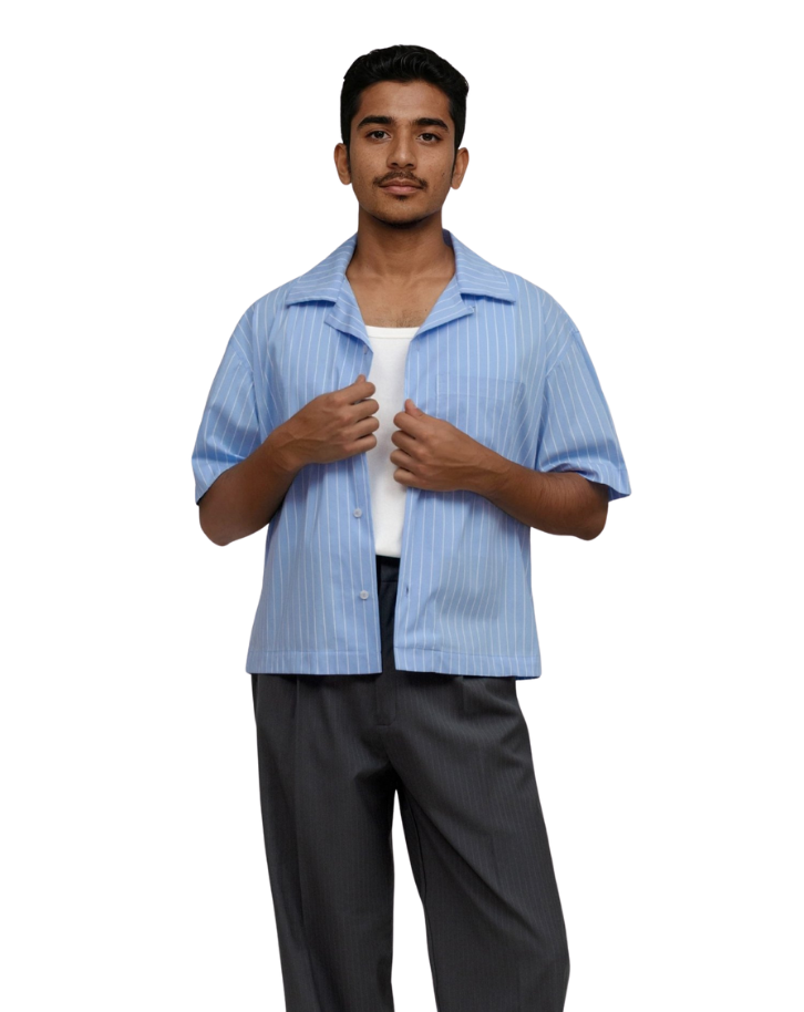 Camisa Boxy Saint Studio Egipcio Listra Clássica