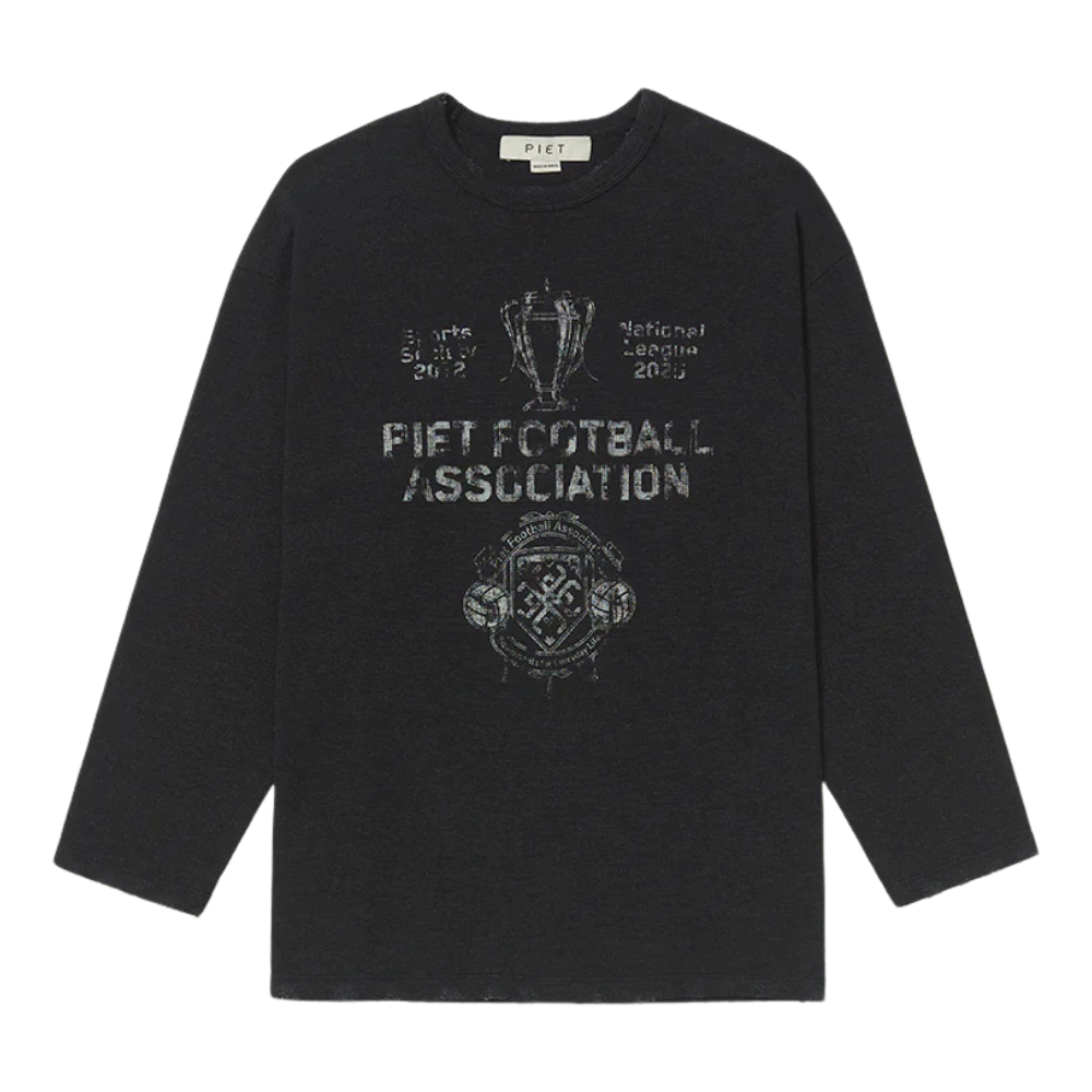 Camiseta Manga Longa Piet  Football Association Preta