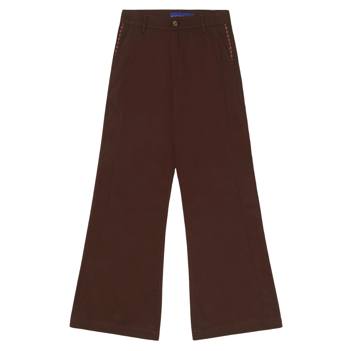 Calça Flare Sarja Sopro Aconchego